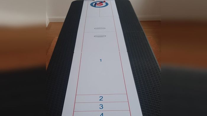 Tisch-Curling – Ansicht 1